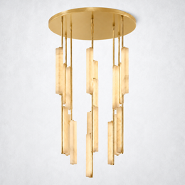 Aoudne Alabaster Round Chandelier 40