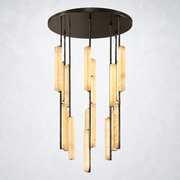 Aoudne Alabaster Round Chandelier 40