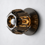 Kristing Smoke Glass Tiny Wall Sconce