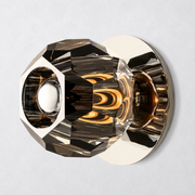 Kristing Smoke Glass Tiny Wall Sconce
