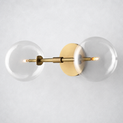 Lecia Glass Globe Wall Sconce