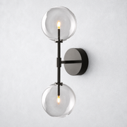 Lecia Glass Globe Wall Sconce