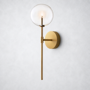 Lecia Glass Globe Wall Sconce
