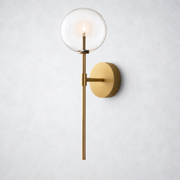 Lecia Glass Globe Wall Sconce