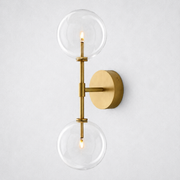 Lecia Glass Globe Wall Sconce