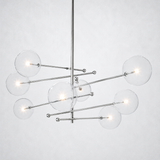 Lecia Glass Globe Pendant Chandelier 79''