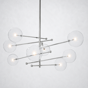 Lecia Glass Globe Pendant Chandelier 79''