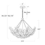 Frame 12 Lights Round Chandelier