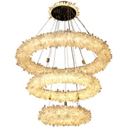 Primary Crystal Cluster Halo Modern Chandelier