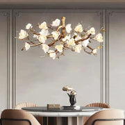 Flower Branch Brass Chandelier
