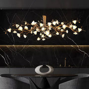 Flower Branch Brass Chandelier