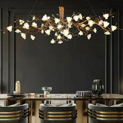 Flower Branch Brass Chandelier