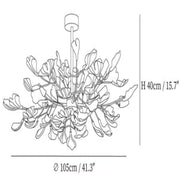 Gingko Ceramic Luxury Chandelier Style A