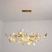 Gingko  Ceramic Luxury Chandelier Style C