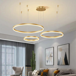 Kora Multi Rings Gold Chandelier