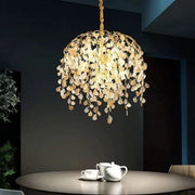 Cdyllic Glass Leaves Chandelier