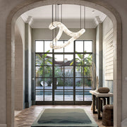 Infinity Symmetrical Alabaster Chandelier