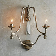 Lyra Crystal 2 Lights Wall Sconce