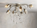 Lyra Crystal Flushmount Ceiling Light