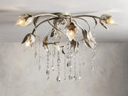Lyra Crystal Flushmount Ceiling Light