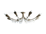 Lyra Crystal Flushmount Ceiling Light 40''
