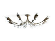 Lyra Crystal Flushmount Ceiling Light 40''