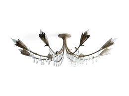 Lyra Crystal Flushmount Ceiling Light 40''