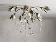 Lyra Crystal Flushmount Ceiling Light