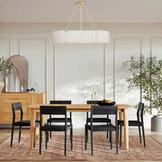 Solace Glass Linear Chandelier 48''