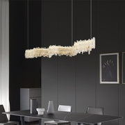 Primary Crystal Cluster Linear Chandelier