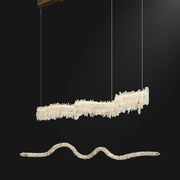 Primary Crystal Cluster Linear Chandelier