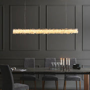 Primary Crystal Cluster Linear Chandelier