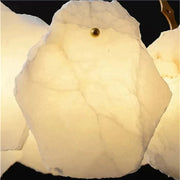 Alabaster Moira Marble Modern Round Chandelier