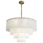 Modern Alabaster Multi-Layer Round Chandelier D31