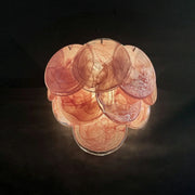 Pink Vintage Murano Glass Wall Sconce