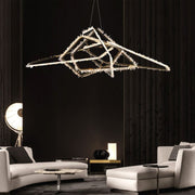 Primary Irregular Modern Rock Crystal Chandelier