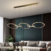 Primary Modern Crystal 5 Rings Chandelier