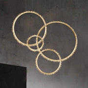 Primary Rock Crystal Ring Chandelier