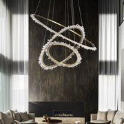 Primary Rock Crystal Ring Chandelier