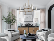 Orbit 2-Tier Round Chandelier
