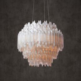 Serene Round Tiered  Chandelier