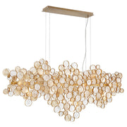 Oasis Trento Clustered Glass Linear Chandelier