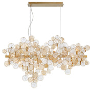 Oasis Trento Clustered Glass Linear Chandelier