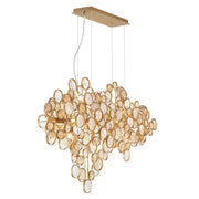 Oasis Trento Clustered Glass Linear Chandelier