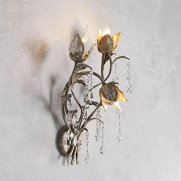 Lyra Crystal 3 Lights Wall Sconce