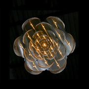 Post-Modern Aluminum Flower Chandelier