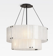 Solace Glass Round Chandelier 2-Tier 32''