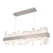 Acropolis 46in LED Linear Alabaster Chandelier